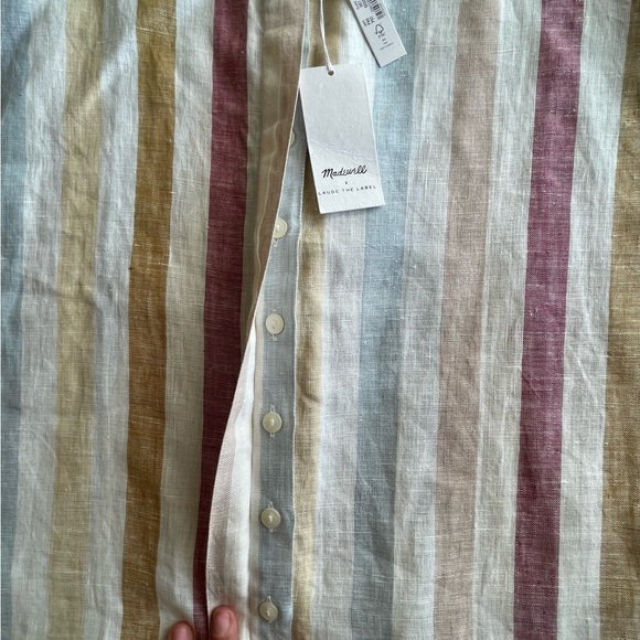Madewell Multicolor Striped Blouse - Picture 6 of 7
